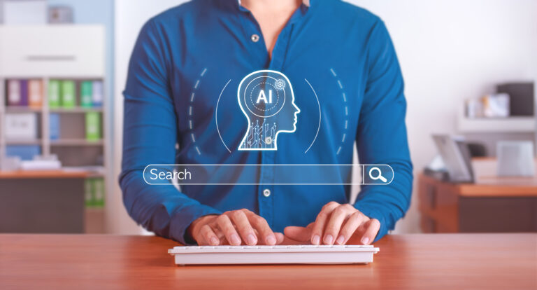 earch engine with AI to improve and optimize data search. AI-enabled search engine and chat bar.